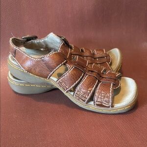 Dr. Martens Brown Fisherman Style Sandals with Leather Straps